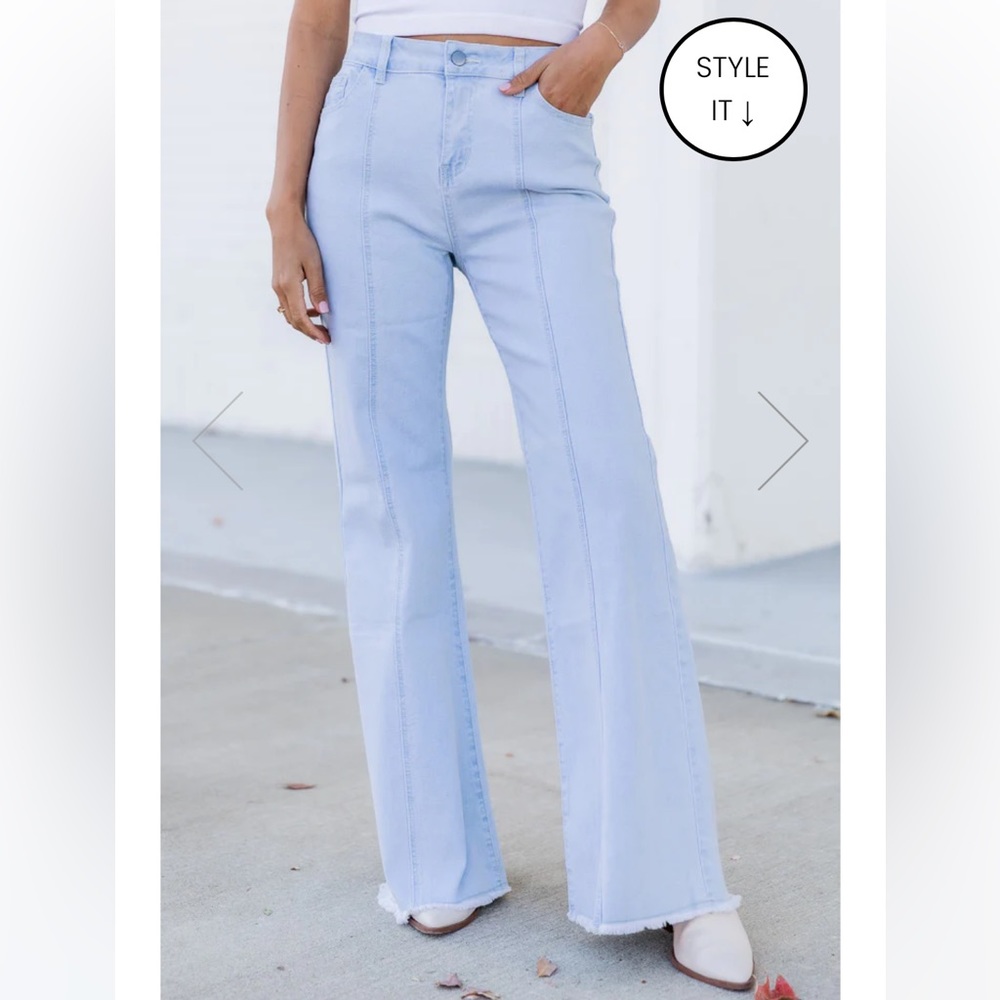 NWOT High Waist Wide Leg Jeans